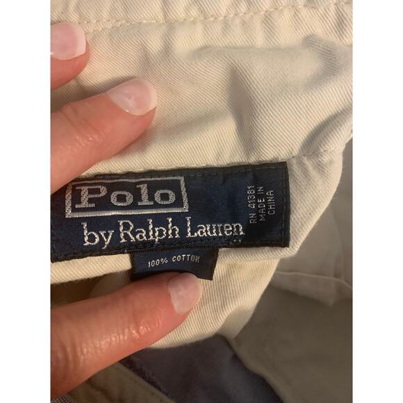 Polo Ralph Lauren Cargo Men's Size 32 100% Cotton Light Chambray Blue 10" Inseam - Picture 8 of 9
